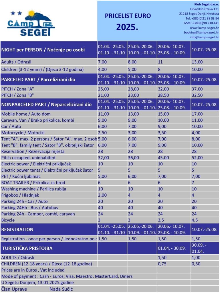 Cjenik Euro Kamp 2025 Najnoviji Napravljeni Kamperi (1) (1) Page 0001